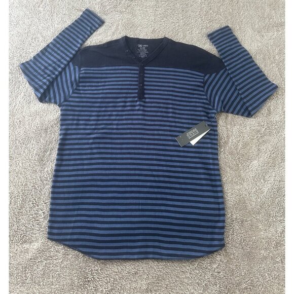 Jordan Craig Shirt Mens Long Sleeve Knit Thermal Striped Size 2XL New - Picture 9 of 12